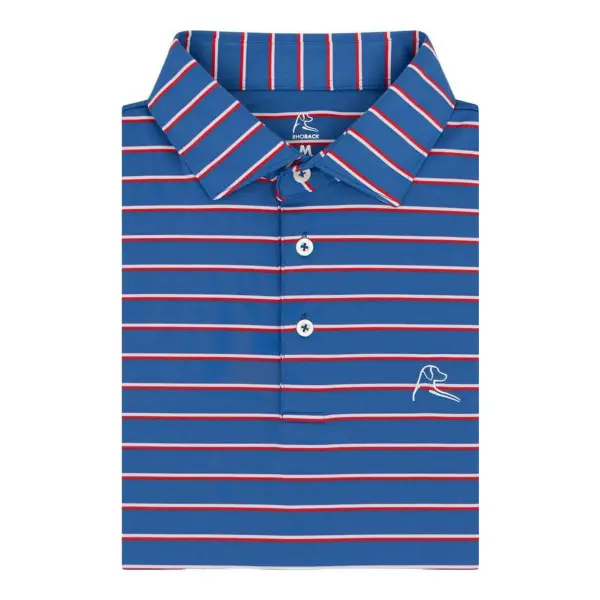 The Old Glory Stripe Performance Polo