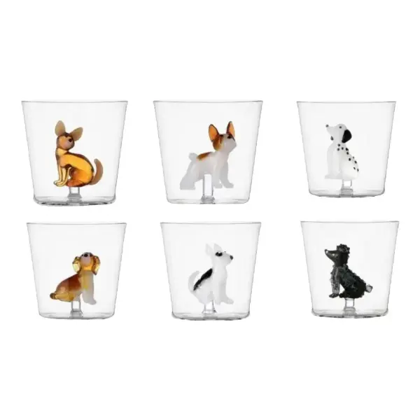 Dog Tumblers Set of six