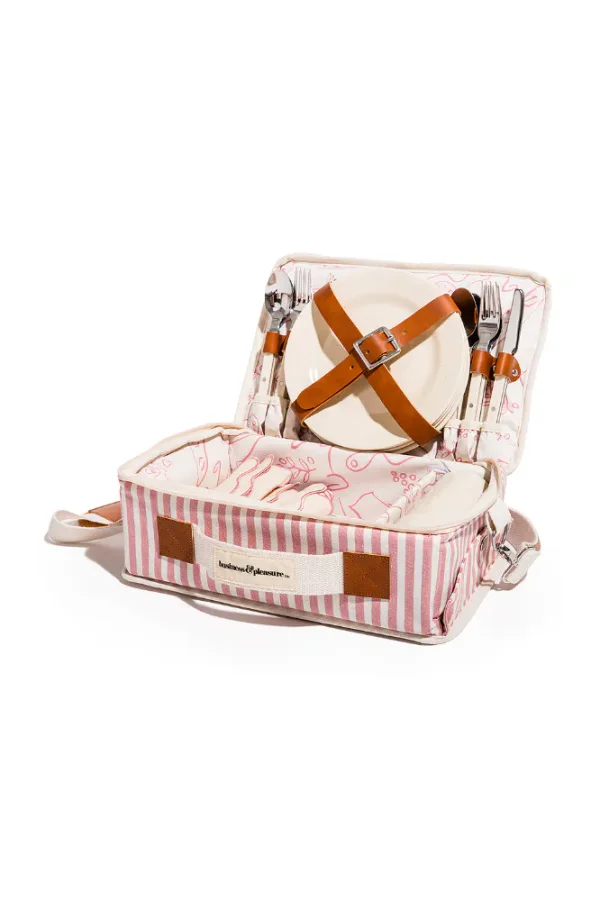 business & pleasure co. Picnic Set in Laurens Pink Stripe | REVOLVE