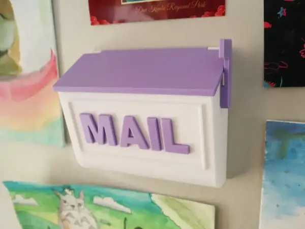 Kids Mini Play Mailbox for door and wall hanging - Ellies Notes Mailbox