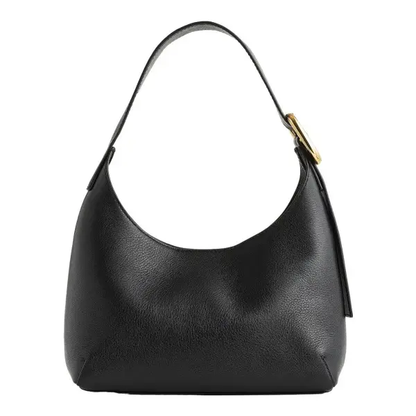 The Sculptural-Buckle Shoulder Bag