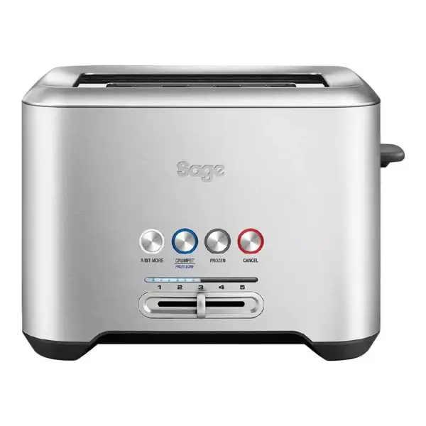A Bit More 2 Slice Toaster Brushed Metal