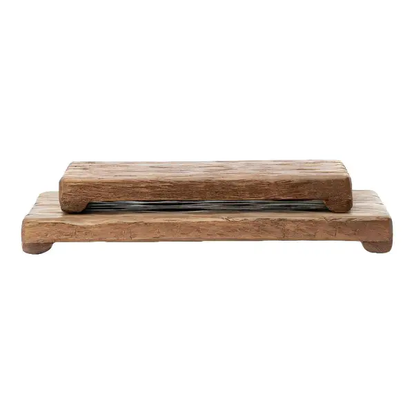Mango Wood Rectangular Pedestal