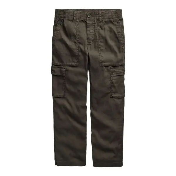 Stretch Linen Cargo Pant
