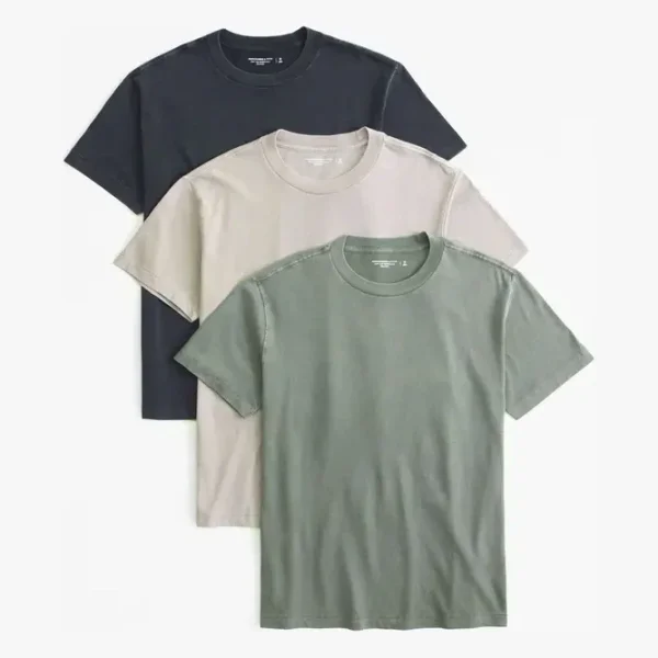 Men's 3-Pack Relaxed Essential Tees | Men's Clearance | Abercrombie.com