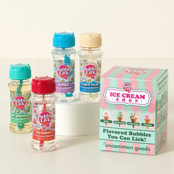 Ice Cream Shop Lickable Bubbles - Set of 4