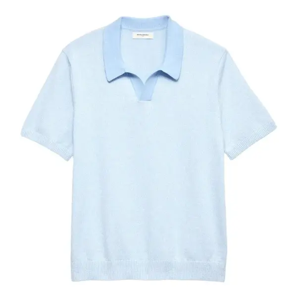Johnny Collar Marled Sweater Polo
