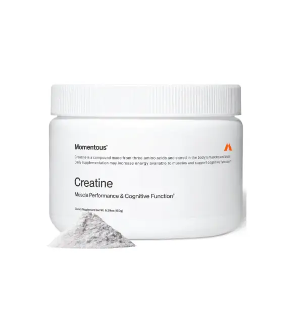 Momentous Creatine Monohydrate Powder - Creatine Powder - Supports Strength, Lean Muscle, & Recovery for Men & Women - NSF Certified for Sport - 5 g per Serving - 30 Servings