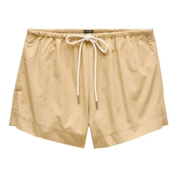 Drawstring Short in Cotton Poplin