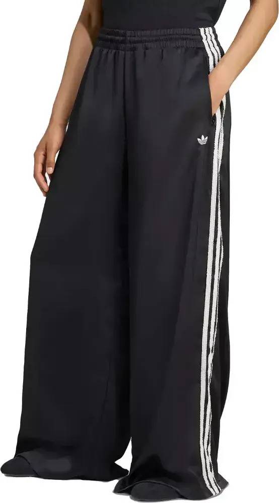 adidas Originals Women's Satin Wide Leg Ruffle Tracksuit Bottoms