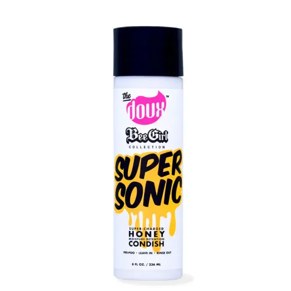 The Doux Super Sonic Honey Moisturizing Condish 8 oz.,for All Ages, Frizzy, Dry Hair, Squeeze Bottle