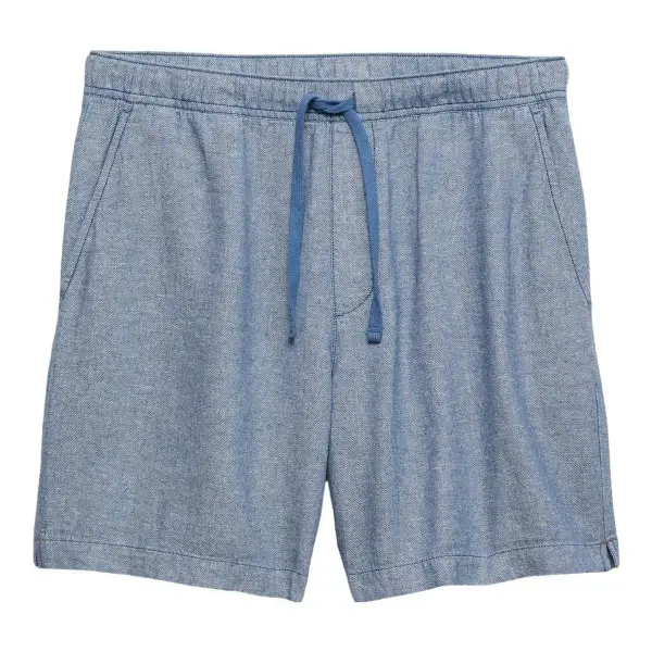 Standard-Fit 7" Linen-Blend Deck Shorts