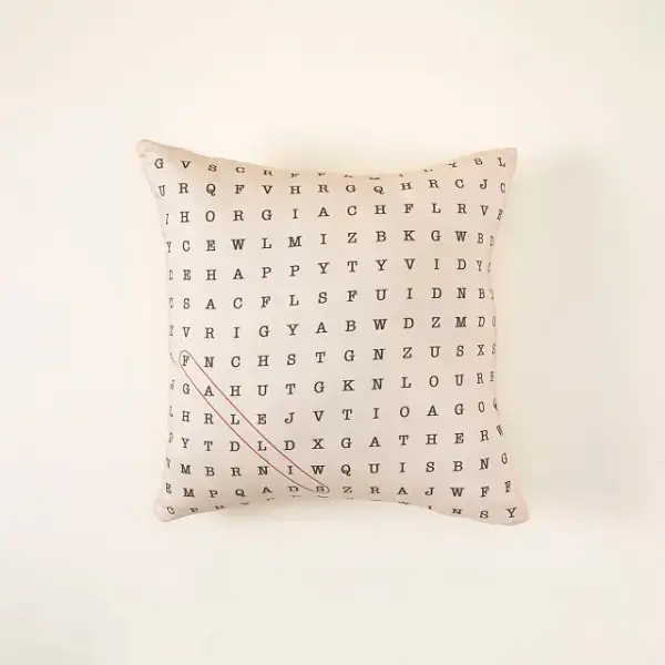 Personalized Word Search Pillow