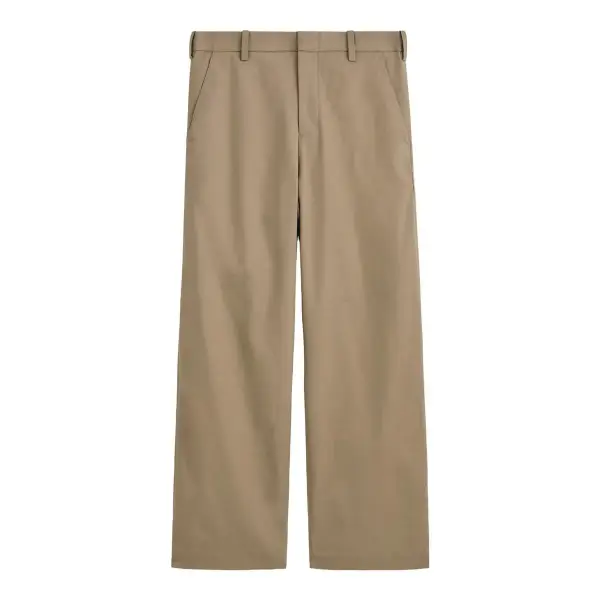 Cotton Wide-Leg Pants