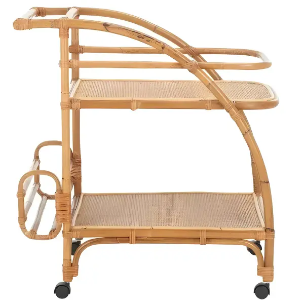 Treise Rattan Bar Cart