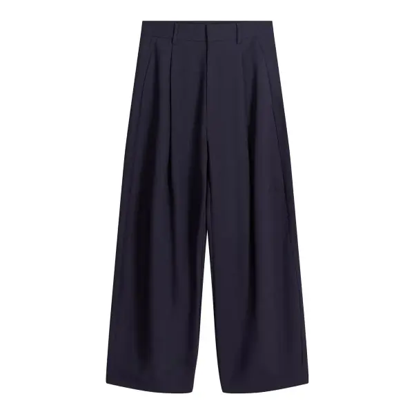 Tailored Barrel Trousers With Darts
