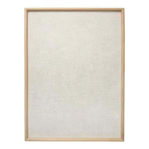 Oak & Linen Memo Board