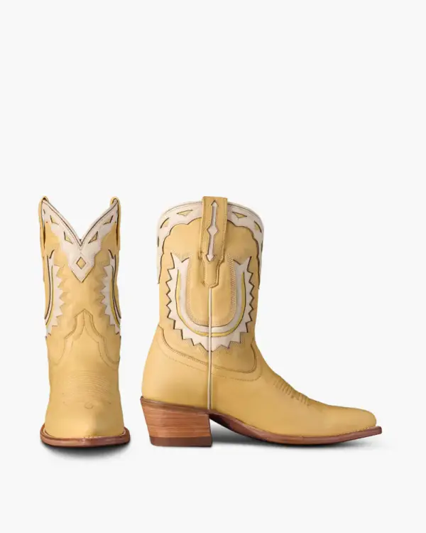 The Jolene - Pale Yellow Cowhide
