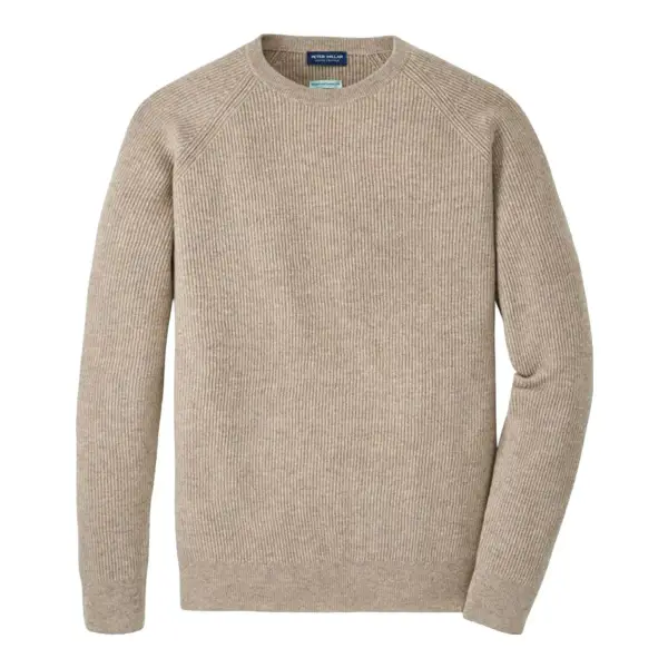 Artisan Crafted Cashmere Rib Crewneck Sweaters
