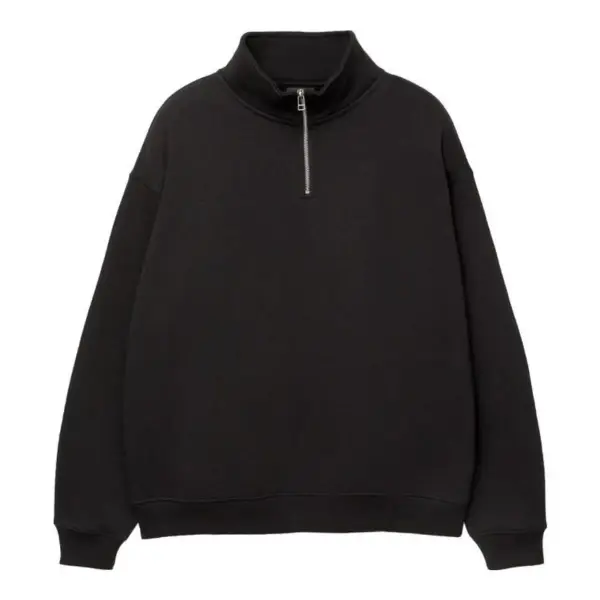 Basic Zip-Up Sweatshirt