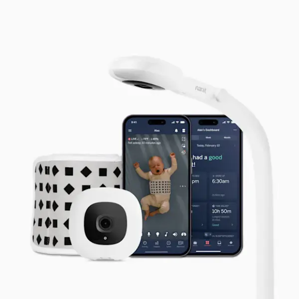 Nanit Pro Smart Baby Monitor and Floor Stand - White