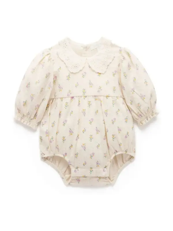 Purebaby Pink Gathered Bodysuit