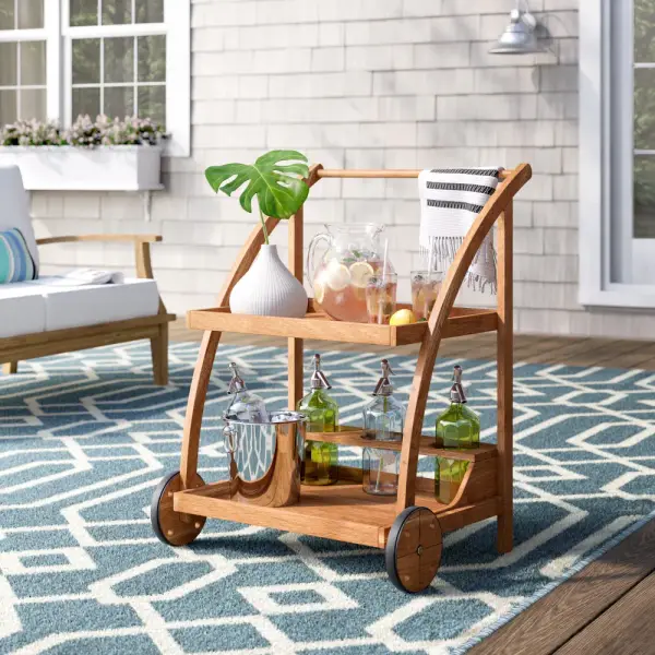 Beachcrest Home™ Glyndon Bar Cart & Reviews | Wayfair