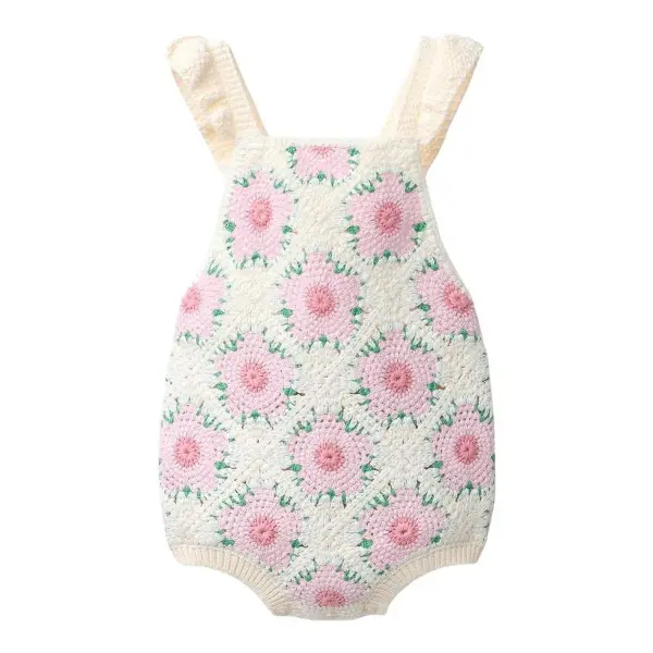Crocheted Flower Romper