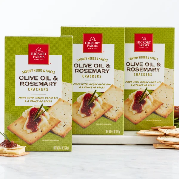 Olive Oil & Rosemary Crackers 3-Pack