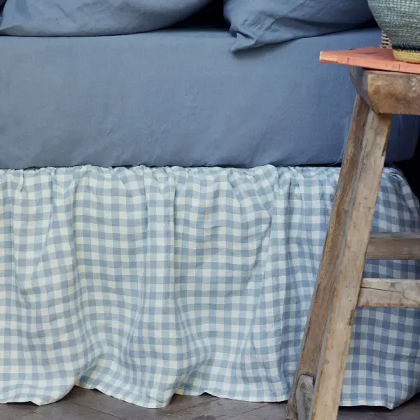 Linen Blend Bed Skirt