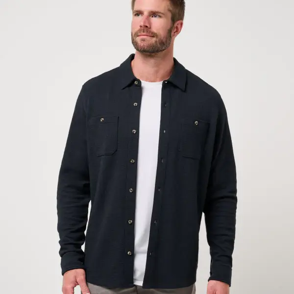 Cloud Waffle Shirt Jacket