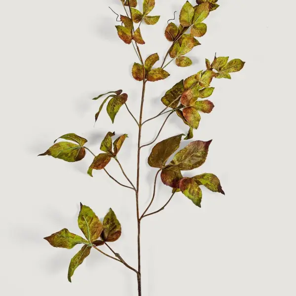 Faux Grape Ivy Branch Green Eggplant - 48"