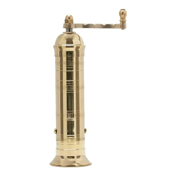 European Brass Pepper Mill