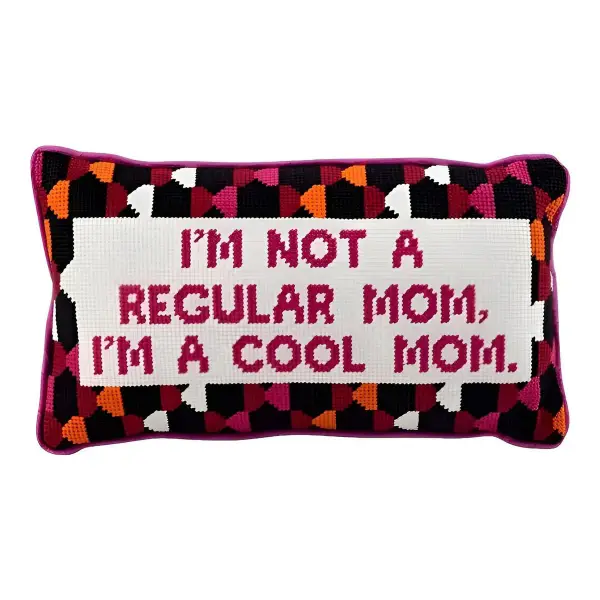 Cool Mom Needlepoint Pillow