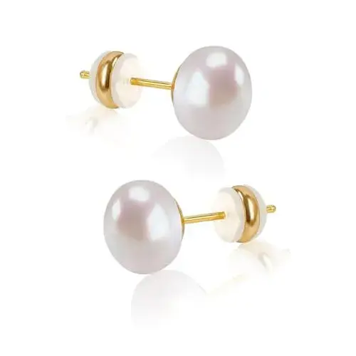 Natural Freshwater Cultured Pearl Stud Earrings