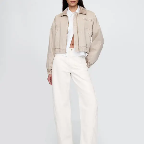 High Rise New Off White Barrel Carpenter Jeans