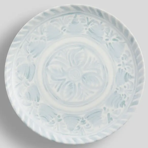 Chambray Tile Stoneware Dinner Plates - Set of 4