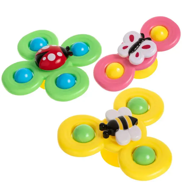 Suction Cup Spinner Toys for Toddlers, Suction Cup Fidget Spinner Bath Toys