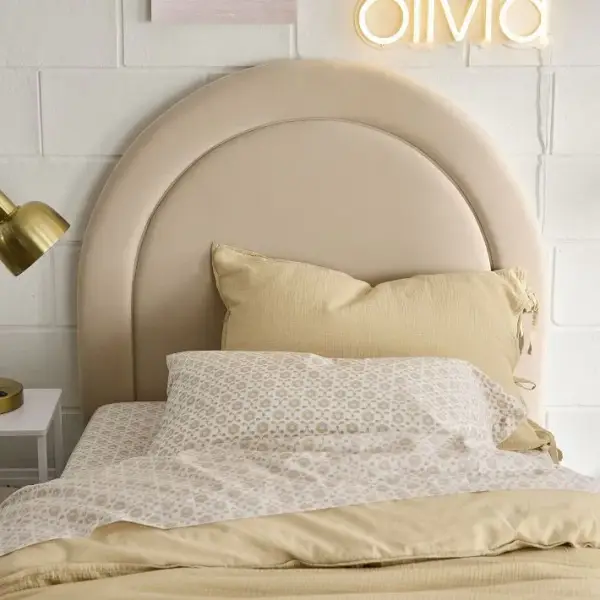 Smart Half-Moon Channeled No Nails Headboard