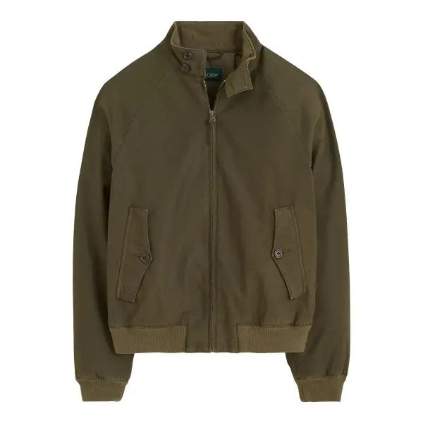 Garment-Dyed Harrington Jacket