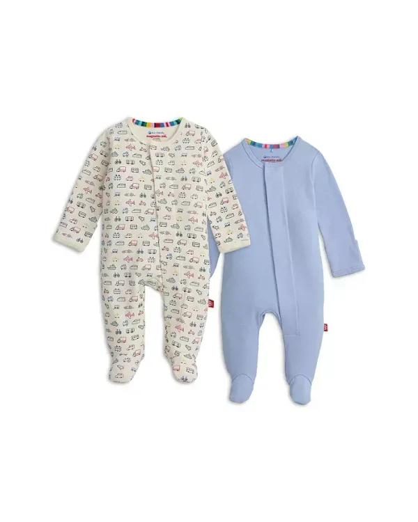 Unisex Cotton Footie Two-Pack Bundle - Baby