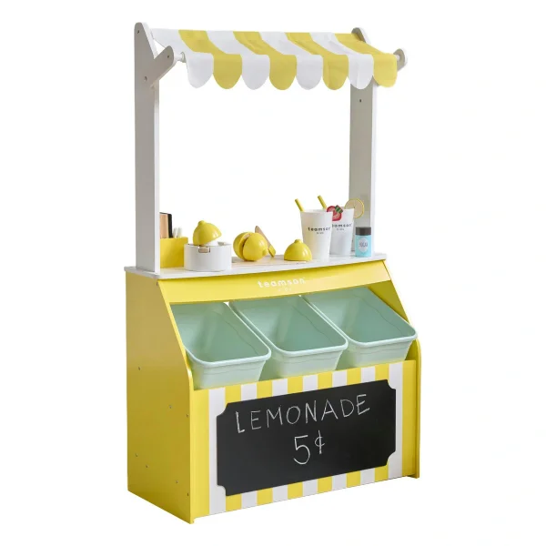 Teamson Kids Lemonade Stand Playset with Interactive Accessories