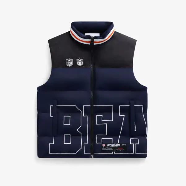 Chicago Bears Off Season x NFL Unisex Team Puffer Vest - Navy