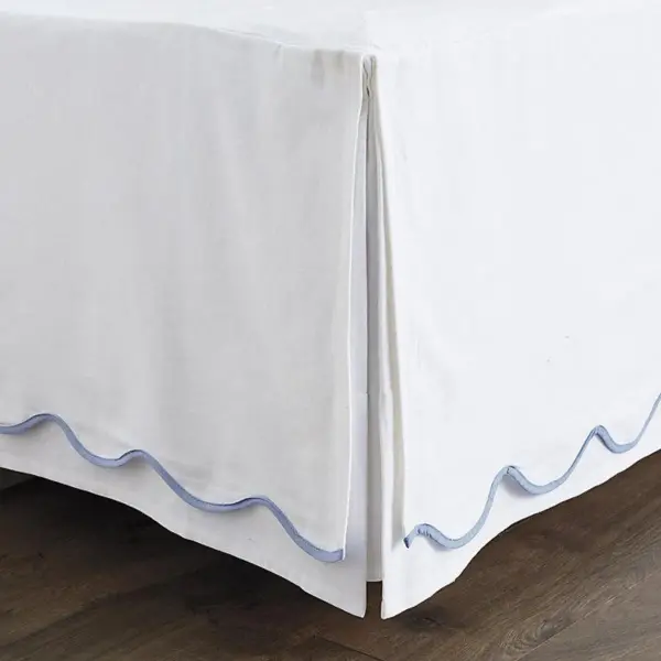 Emma Scalloped Bedskirt - Spa