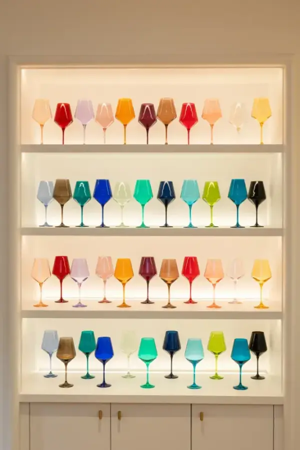 Estelle Colored Glass Stemware Set of 6 | Shopbop