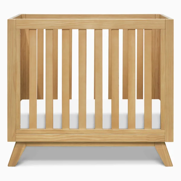 daVinci Otto 3-in-1 Convertible Mini Crib with 4" Mattress - Honey