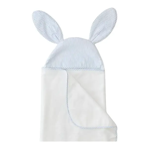 Percale Kids’ Bunny Hooded Towel