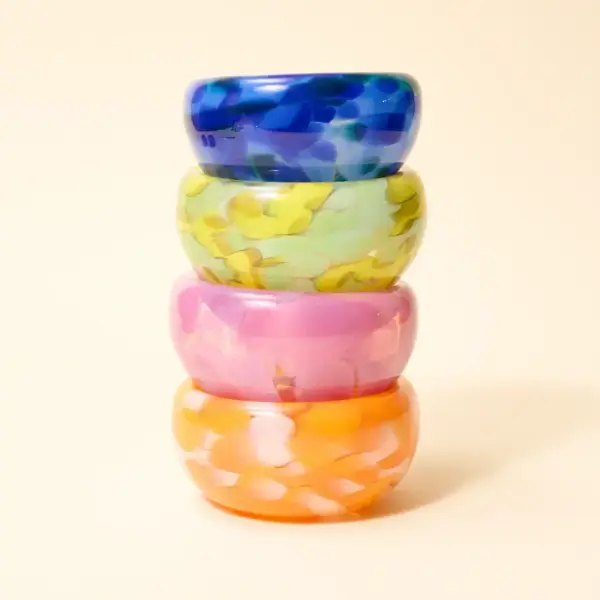 Glass Rainbow Bowl