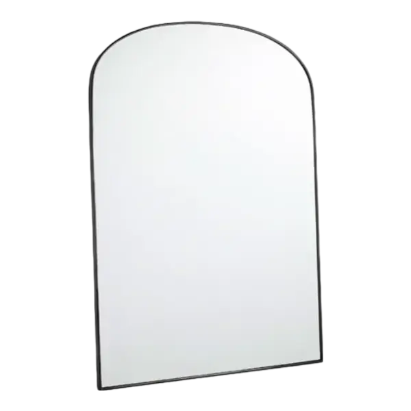 Arched Metal Framed Floor Mirror