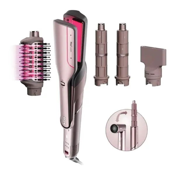 FlexFusion 5 in 1 Air Styler Straightener Brush Set